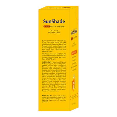 SUNSHADE ULTRA BLOCK SPF 30 PA +++ UVA+UVB PROTECTION Lotion 50ml - Sunscreen Preparations-Emo