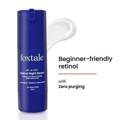 Foxtale 0.15% Encapsulated Retinol Night Serum for Fighting Signs of Ageing 30 ml - Face Gels