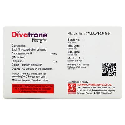 DIVATRONE Tablet 10's - Hormonal Therapy-Oes
