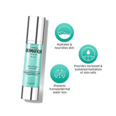 Dermafique Hydratoniquegel Fluid Face Serum for Normal To Oily Skin Dermatologist Tested 50 gm - Face Serum