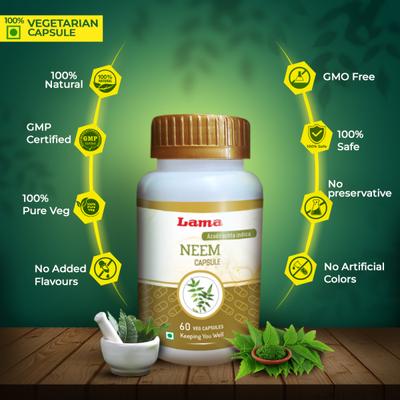 Lama Neem Capsules 60's - Speciality Medicines