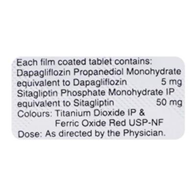 DAPAVEL S 5/50 Tablet 10's - Diabetes-Ant