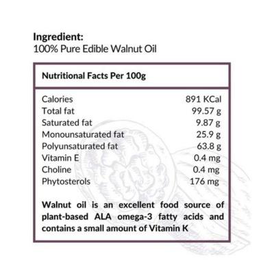 Essentia Extracts Combo of 2 Cold-pressed Walnut Oils, 50ml (25ml + 25ml) 2's - Massage Oils