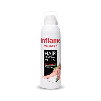 Inflame Woman Hair Removal Mousse Foam - Red Berries 200 ml - Shaving & Hair Removal