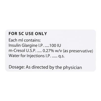 Glaritus New 100IU Cartridge 3X3ml - Diabetes-Ins