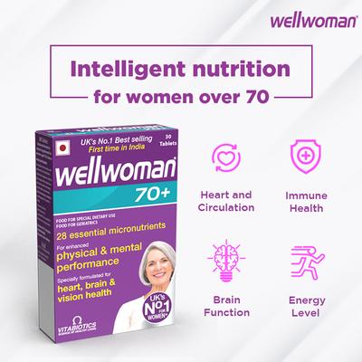 Wellwoman 70+ Multi-Vitamin Tablet 30's - Multi-Vitamins