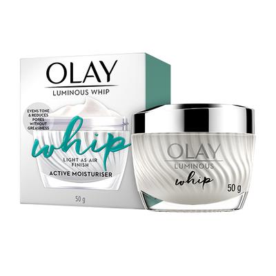 Olay Ultra Lightweight Moisturiser- Luminous Whip Day Cream (Non Spf) 50 gm - Face Moisturizers
