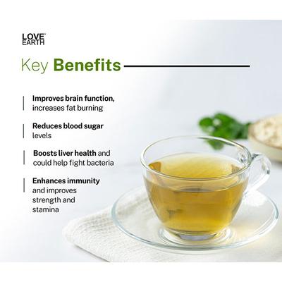 Love Earth 60 Days Tea-Tox Combo For Long Hair & Glowing Skin 60 gm - Weight Loss