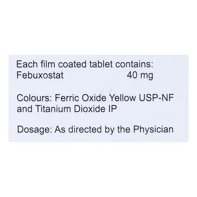 Buxoric 40mg Tablet 10'S - Gout