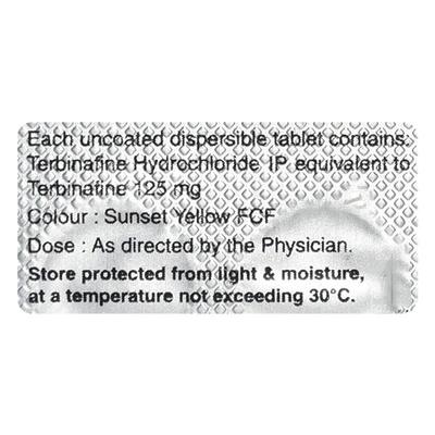 Tebina DT 125mg Tablet 7'S - Fungal Infections-Anf