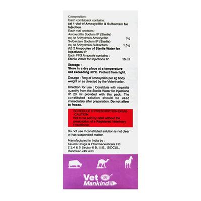 MOXIKIND SB (VET) 4.5g Injection 1's - Veterinary-Pharma