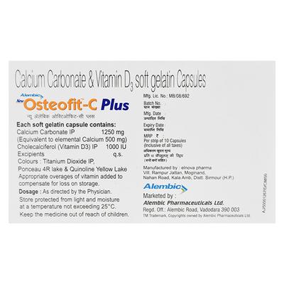 Osteofit C Plus New Capsule 10'S - Supplements-Vam
