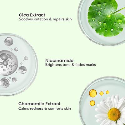 O3+ Ci-Calm Glow Sensitive Skin Sheet Mask with Ceramide for Barrier Repair & Anti Redness 30 gm - Sheet Masks