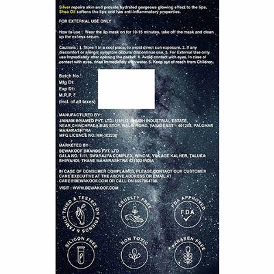 Cosmos by Bewakoof Exfoliating Magic Mineral Lip Mask Powered By Silver & Shea Oil (Pack of 5) 15 gm - Masks & Peels