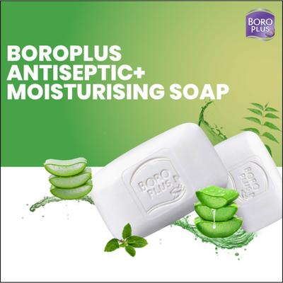 Boro Plus Antiseptic Moisturising Soap - Neem, Tulsi & Aloe Vera (Pack of 6 x 125 gm) - Personal Care (Ayush)