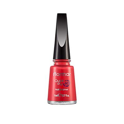 Flormar Quick Dry Nail Enamel QD03 Bright Coral 11 ml - Nail Polish