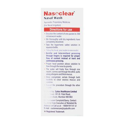 NASOCLEAR NASAL WASH (20X5G) Kit 1's - Nasal Congestion-Nas
