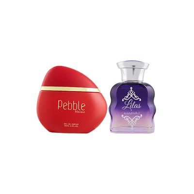 Maryaj Pebble Shine EDP Floral Fruity Perfume And Maryaj Lilas EDP Citrus Floral Perfume 200 ml - Women Perfumes (Edt/Edp)