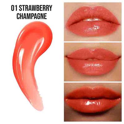 Insight Cosmetics Peptide Infused Lip Oil -Strawberry Champagne 10.5 gm - Lip Glosses