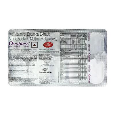 OVABLESS NUTRACEUTICAL FOR WOMEN WITH CHASTEBERRY EXTRACT Tablet 10's - Supplements-Vam