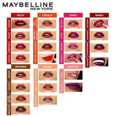 Maybelline New York Super Stay Matte Ink Liquid Lipstick, 205 Assertive 5 ml - Lipsticks
