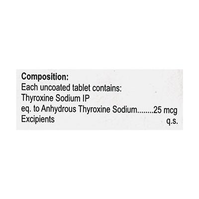TOYOPHARMIN 25mcg Tablet 100's - Hypothyroidism
