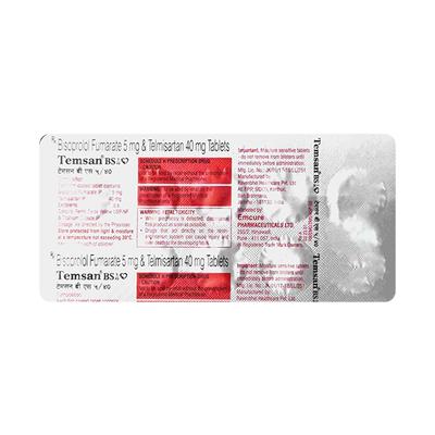 TEMSAN BS 5/40 Tablet 10's - Hypertension-Ana