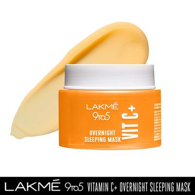 27631 - Lakme 9 to 5 Vit C+ Ovr nt Spng Mask 50 gm - Make Up Removers