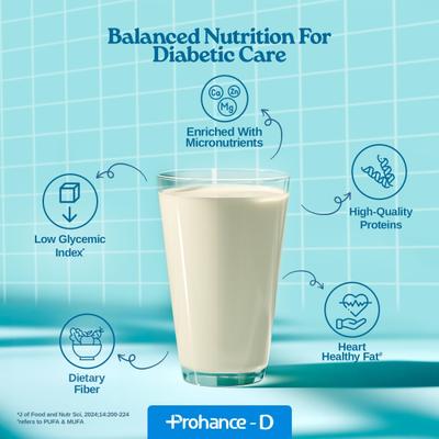 PROHANCE D DIABETES CARE SUCROSE FREE VANILLA FLAVOUR Powder 400gm - Supplements-Vam