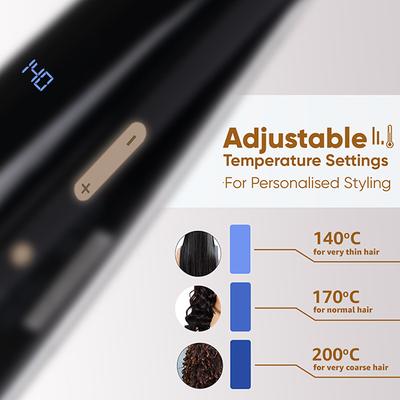 Vega 4 In 1 Hair Styler- Hair Straightener, Brush Attachment, Hair Curler and Hair Crimper (VHSCC-05) 1's - Straighteners