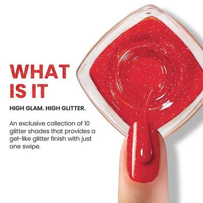 Lakme Absolute Glitterati Collection Nail Gloss 114 Fireball 12ml - Nail Polish