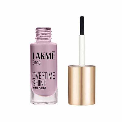 Lakme 9 to 5 Primer + Gloss Nail Colour Grey Cloud 6 ml - Nail Polish