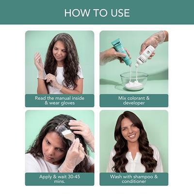 Paradyes Dark Brown Timeless Permanent Creme Hair Colour for Complete Grey Coverage, 3.0 Dark Brown 160 gm - Crème