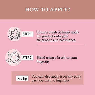 Insight Cosmetics Highlighter - Frosted Heart 3.5 gm - Highlighters & Illuminators