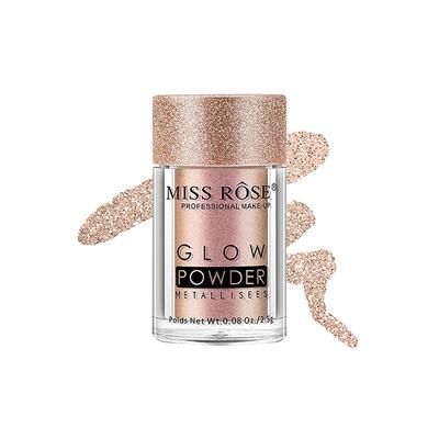 Miss Rose Professsional Makeup Glow Powder Metalises 7001 - 010M 06 2.5 gm - Highlighters & Illuminators