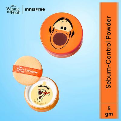 Innisfree No Sebum Mineral Powder For Oil Control, Makeup Fixer - Tigger 5 gm - Loose Powder