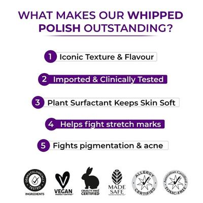 Skin Pot Co Brighter Bongos and Buns Whipped Polish - Black Currant 100 gm - Body Butter