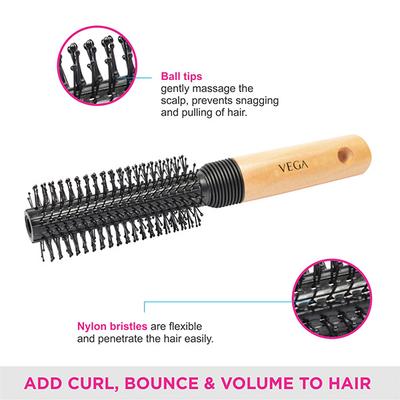 Vega Round Brush (E8 - RB) 88 gm - Hair Brushes