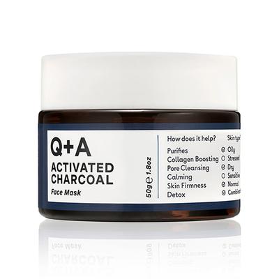 Q+A Activated Charcoal Face Mask 50 gm - Masks & Peels