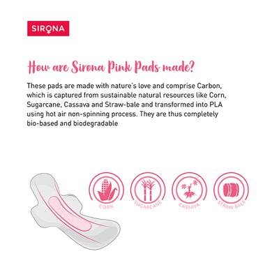 Sirona Max 100% Cottony Soft Rash Free Sanitary Pads (XL) 10's - Sanitary Napkins