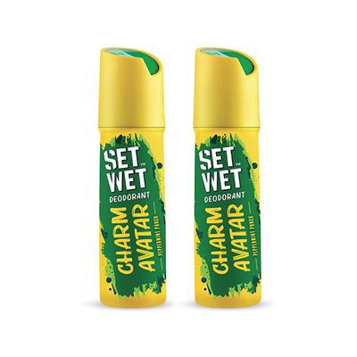 Set Wet Charm Avatar Deodorant and Body Spray Perfume for Men, 150ml each 2's - Men Deodorants/Roll-Ons