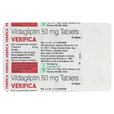 VERIFICA 50mg Tablet 15's - Diabetes-Ant