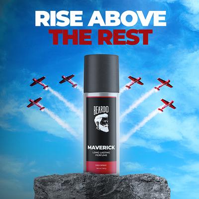 Beardo Maverick Perfume Deo Spray for Men, Strong and Long Lasting 150 ml - Men Deodorants/Roll-Ons