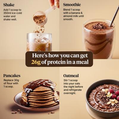 Fast&Up Plant Protein Powder - Rich Chocolate Flavour 1 Kg - Protein Drink