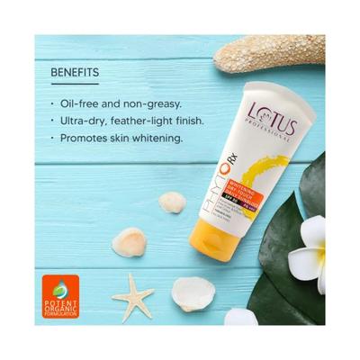 Lotus Professional Phytorx Whitening Dry-Touch Daily Sunblock Spf 80 Pa+++ 50 gm - Face Sunscreen