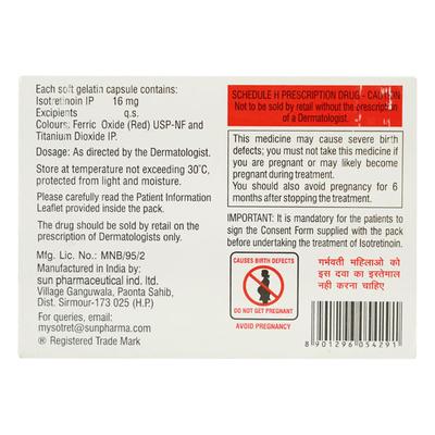 SOTRET NF 16 Capsule 10's - Acne-Acn