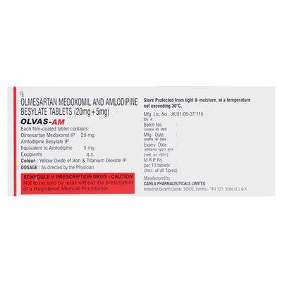Olvas AM Tablet 10'S - Hypertension-Ang