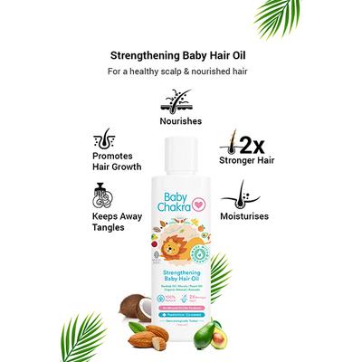 BabyChakra Strengthening Baby Hair Oil 100 ml - Hair Oils