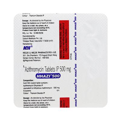 HHAZI 500mg Tablet 5's - Bacterial Infections-Mac