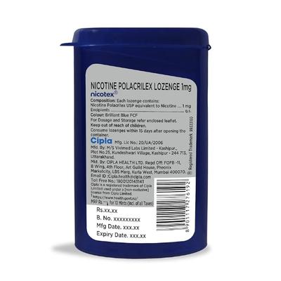 Nicotex 1mg Sugar Free Gum - Cool Mint Plus Flavour 10's - Nicotine Gums/Lozenges